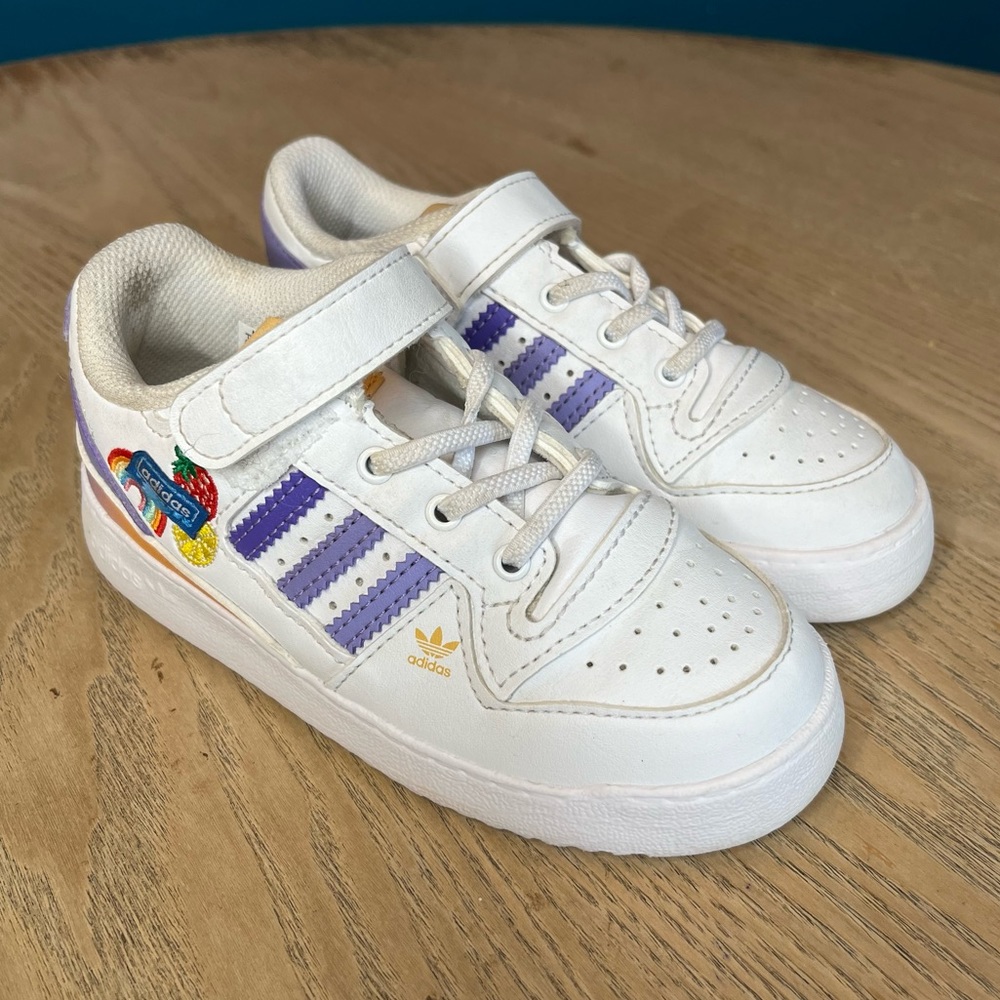 adidas Kid’s Forum Low J Fruits and Rainbows Patches